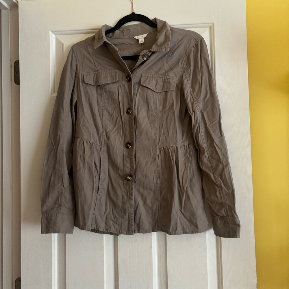 Cato Brown Light Jacket with Collared Neckline